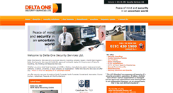 Desktop Screenshot of deltaonesecurityservices.com